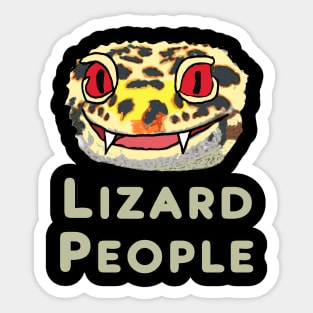 Lizard People Sticker